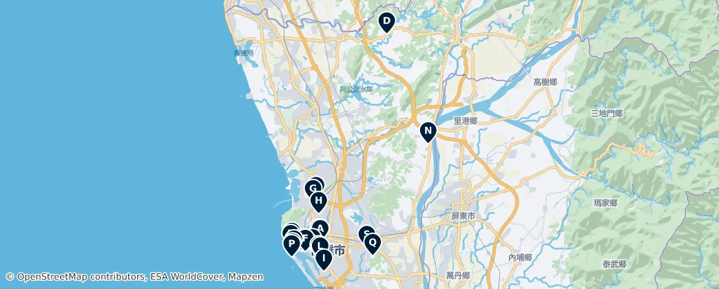 Map of Kaohsiung