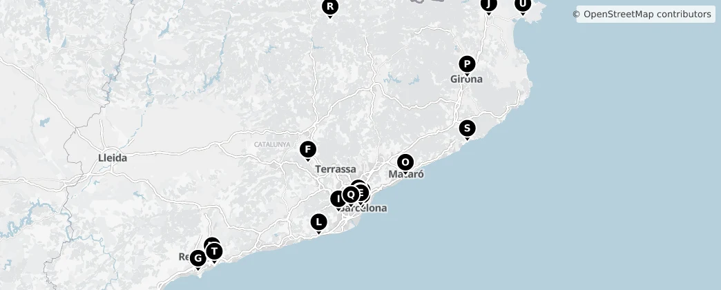 Map of Katalonia