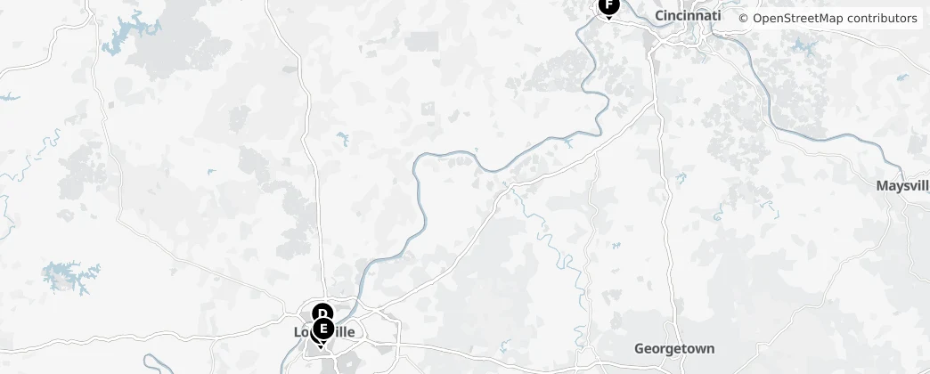 Map of Kentucky