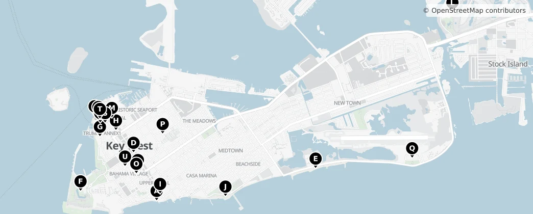 Map of Key West