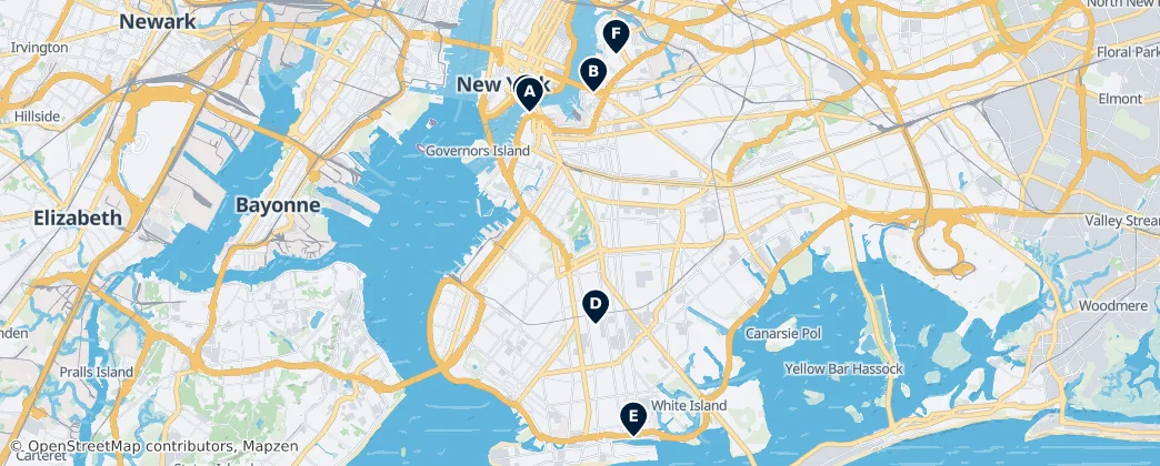 Map of Brooklyn