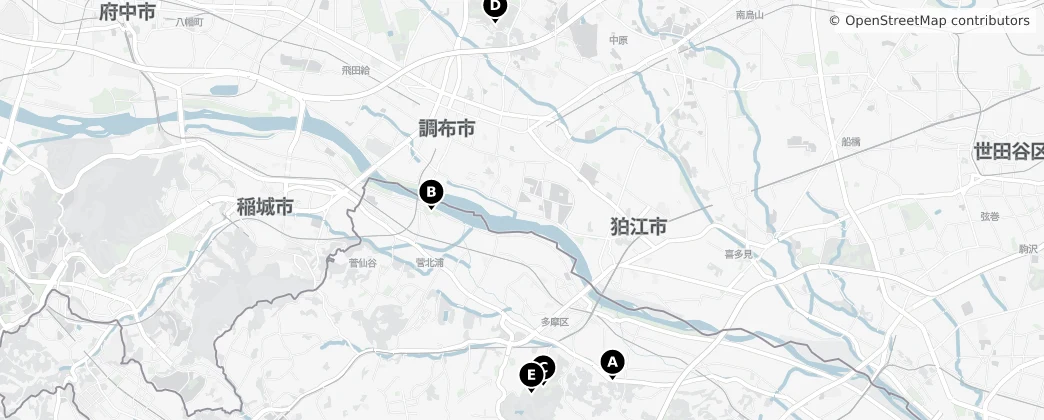 Map of Komae