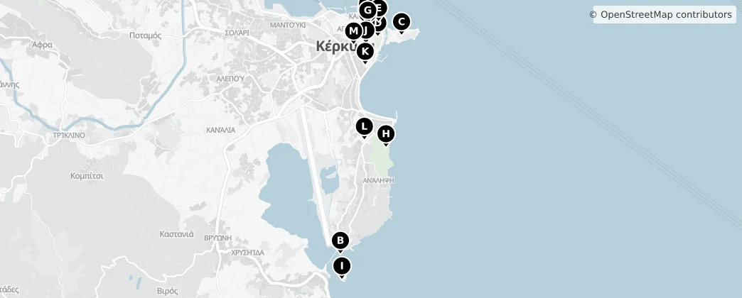 Map of Korfu