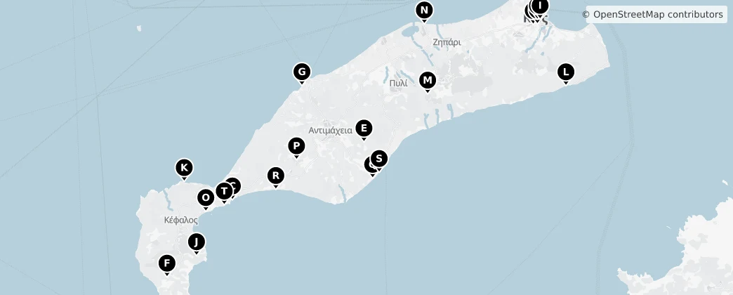 Map of Kos