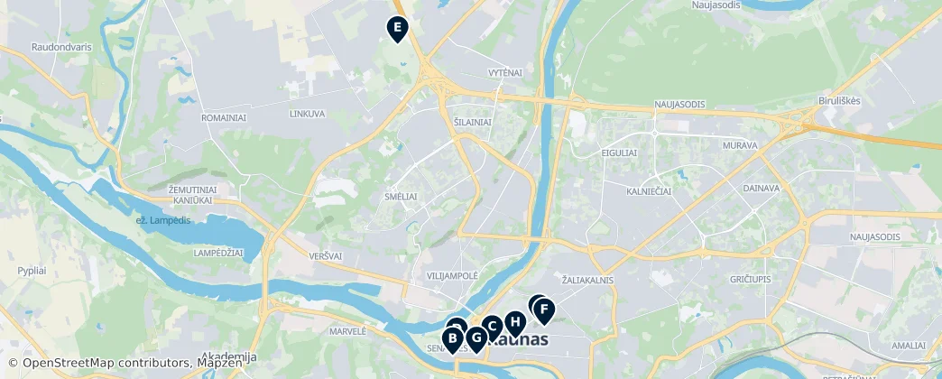 Map of Kowno