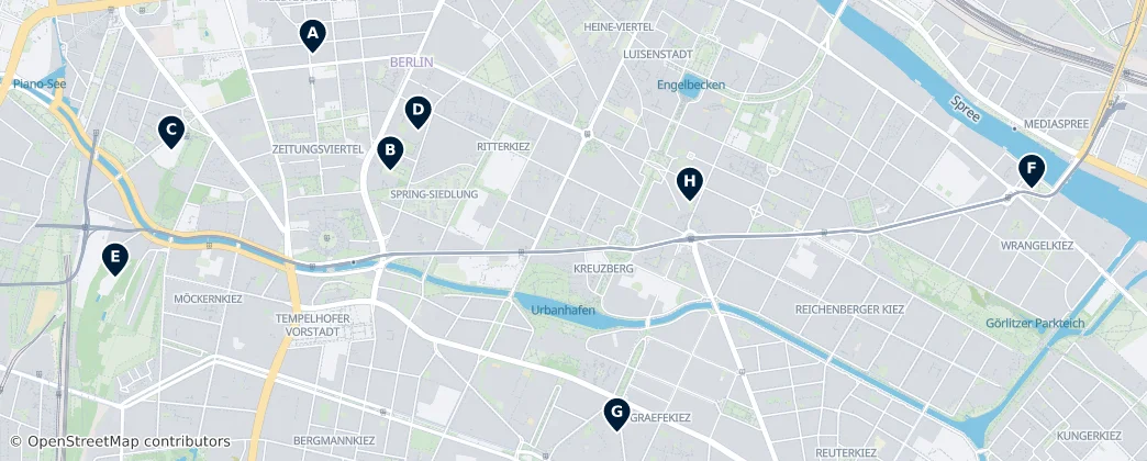 Map of Kreuzberg