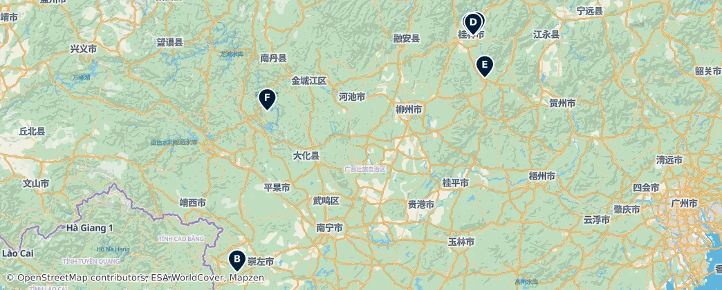 Map of Kuangsi