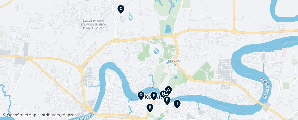 Map of Kuching