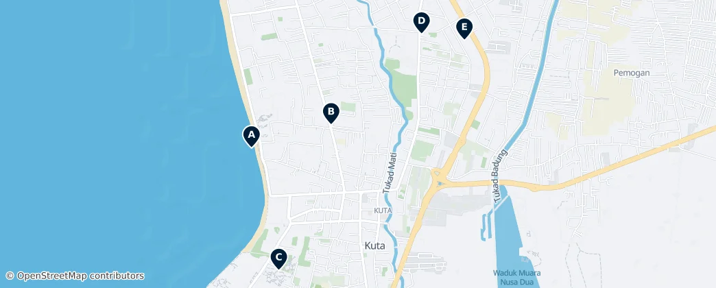Map of Kuta