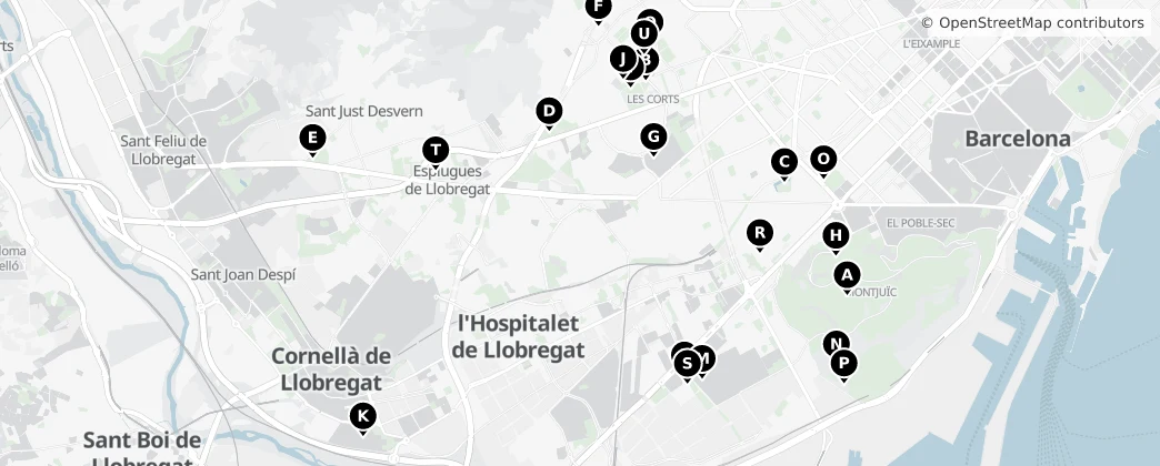 Map of L’Hospitalet de Llobregat