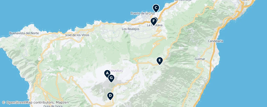 Map of La Orotava