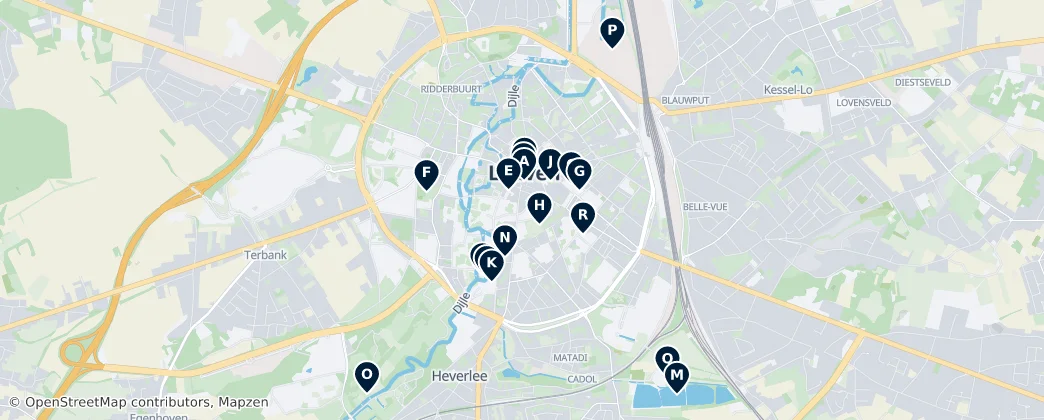 Map of Leuven