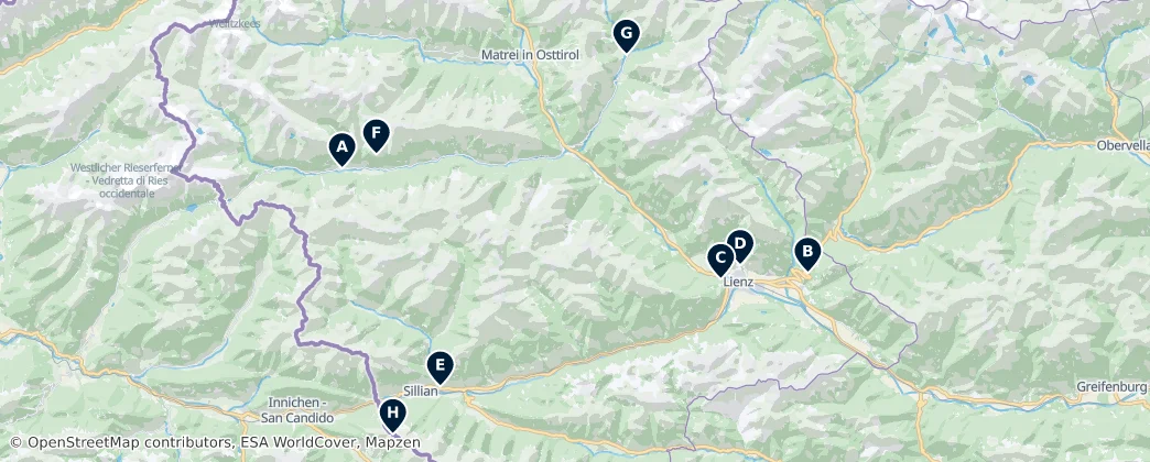 Map of Lienz