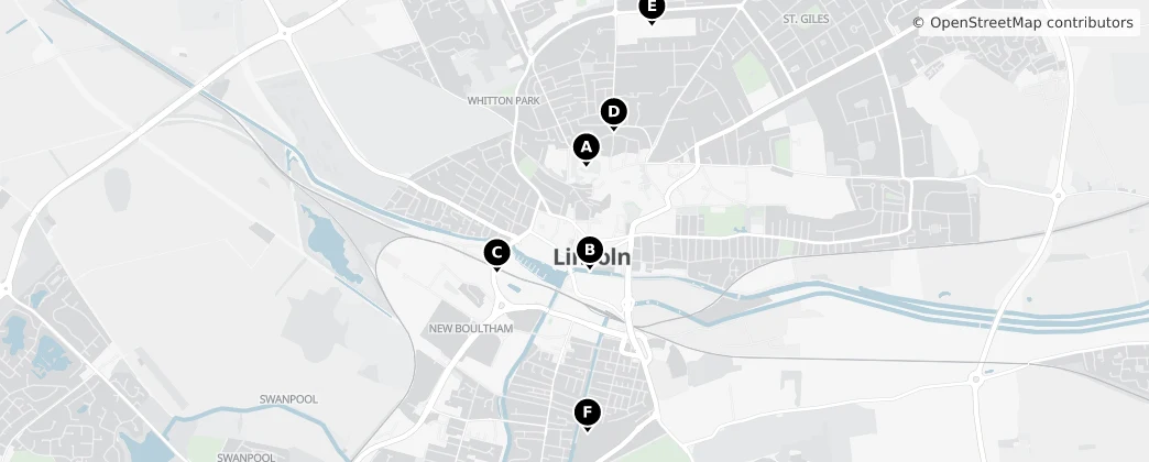 Map of Lincoln