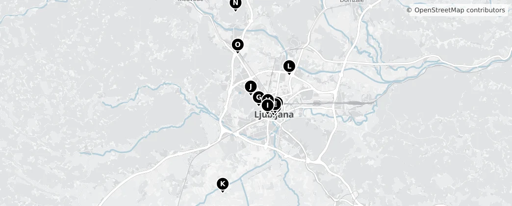 Map of Lublana