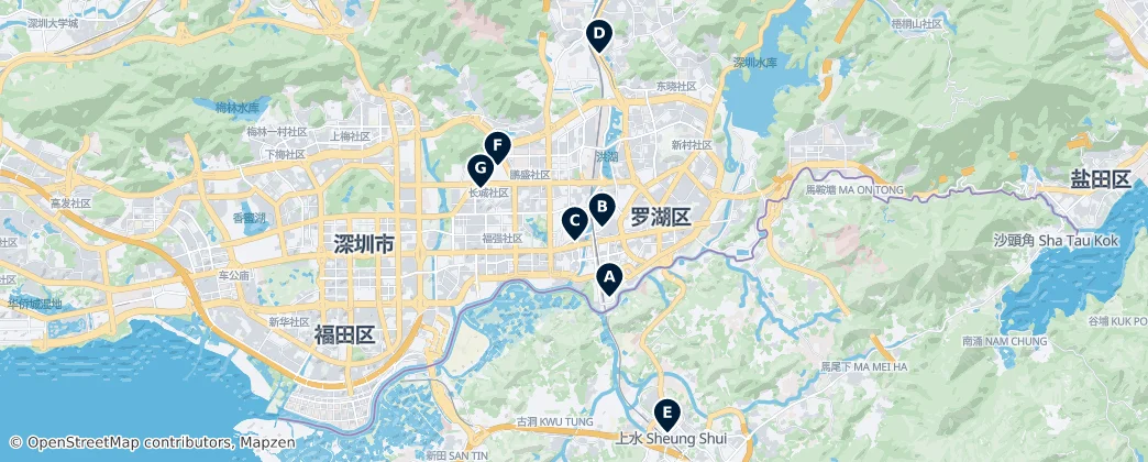Map of Luohu