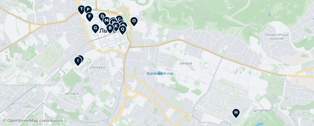 Map of Lwów