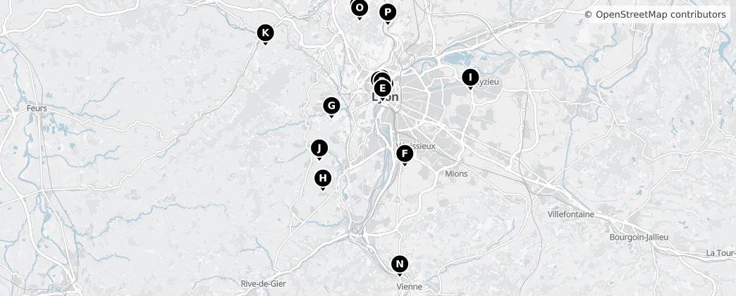 Map of Okręg Lyon