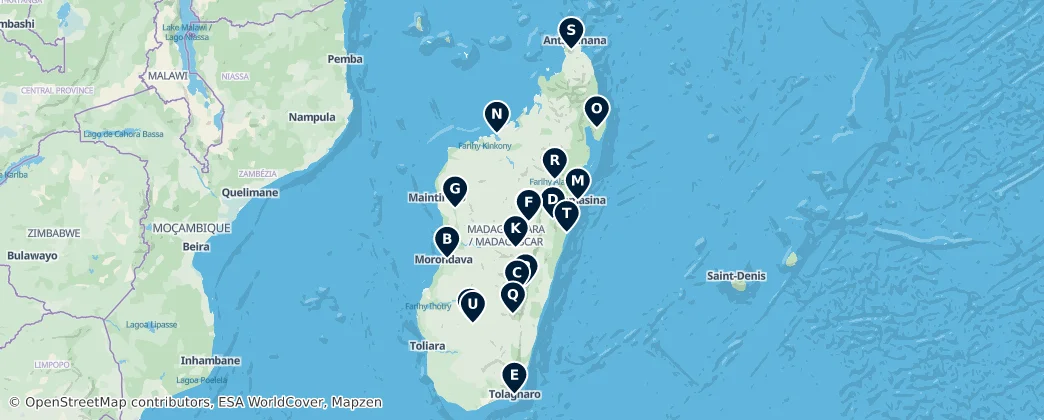 Map of Madagaskar