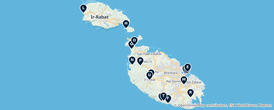 Map of Malta