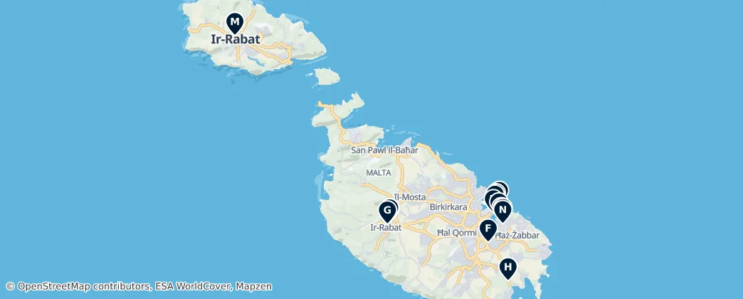 Map of Malta
