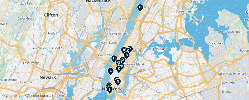 Map of Manhattan