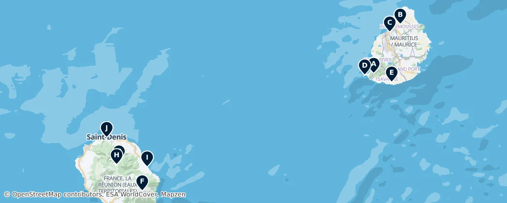 Map of Maskareny