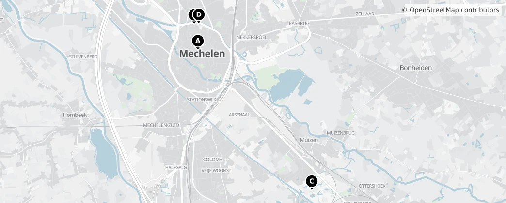 Map of Mechelen