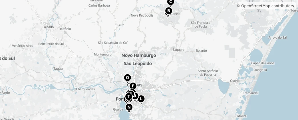 Map of Região Geográfica Intermediária de Porto Alegre