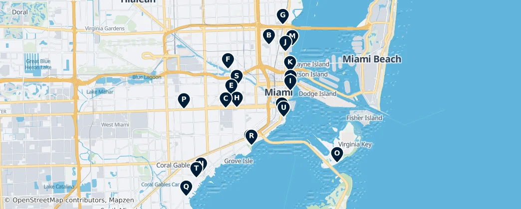 Map of Miami