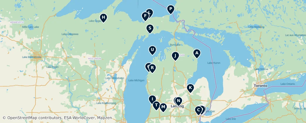 Map of Michigan