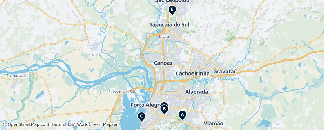Map of Região Geográfica Imediata de Porto Alegre