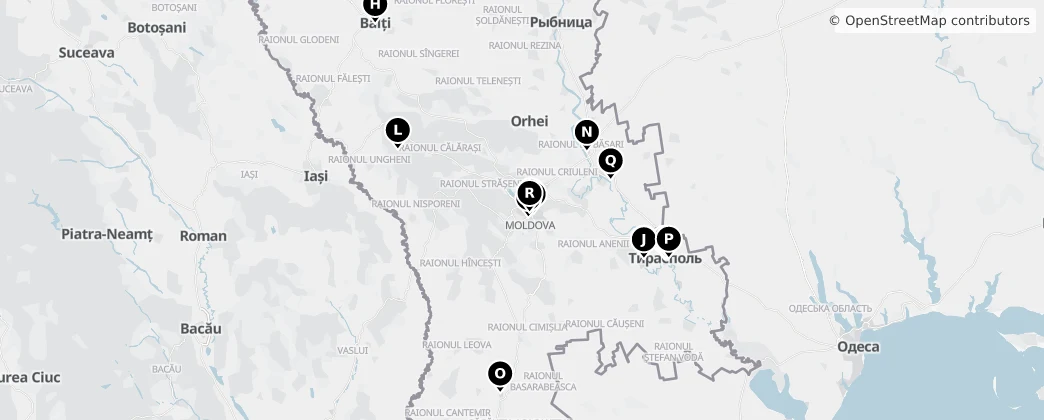 Map of Mołdawia