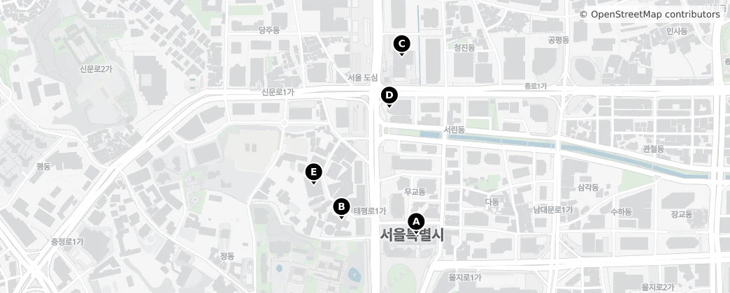 Map of Mugyo-dong