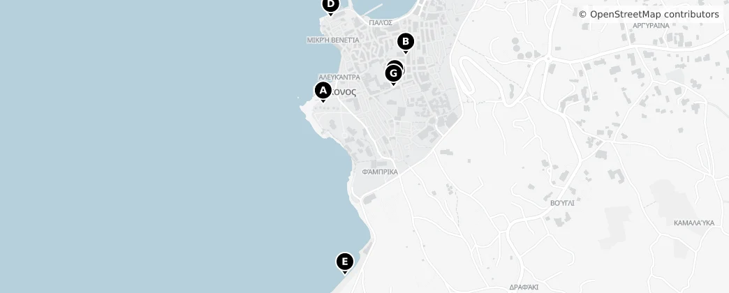 Map of Mykonos