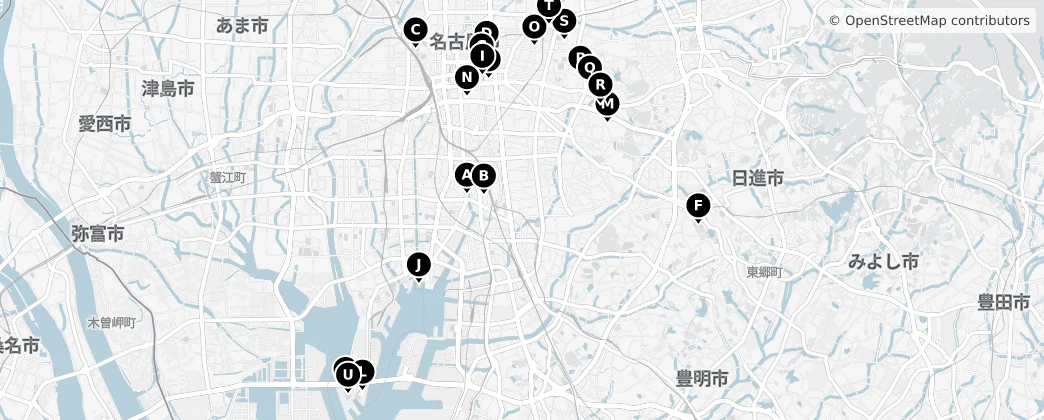 Map of Nagoja