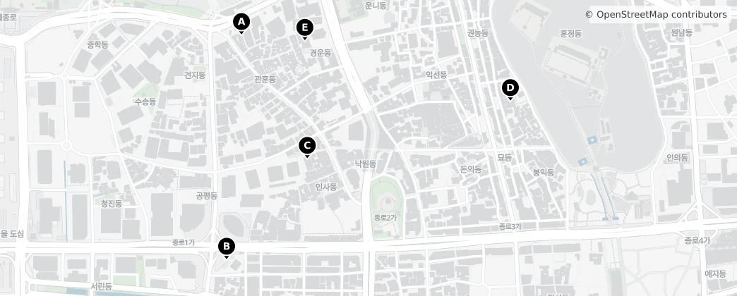 Map of Nagwon-dong