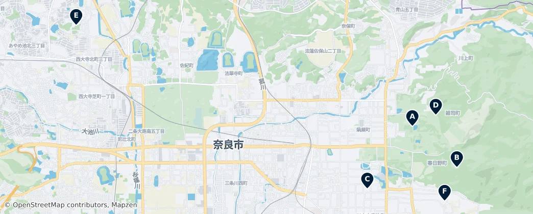 Map of Nara