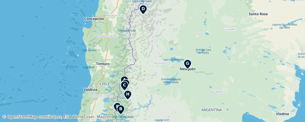 Map of Neuquén
