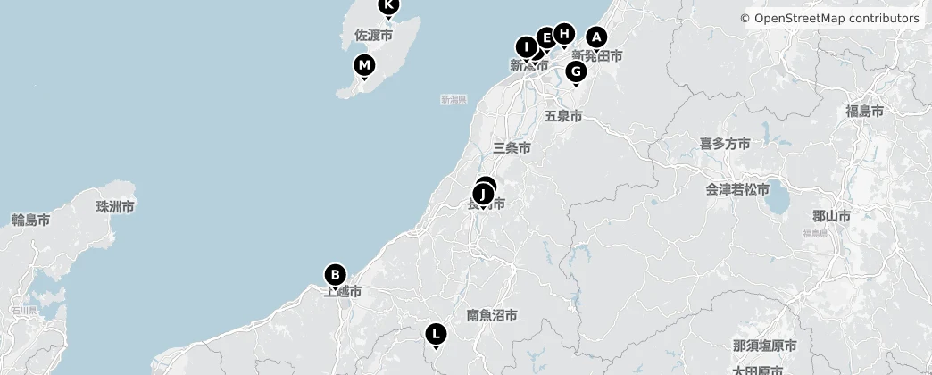 Map of Niigata