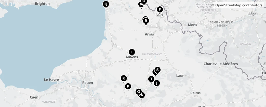 Map of Hauts-de-France