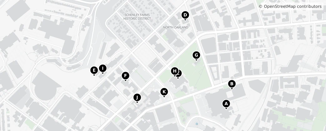 Map of North Oakland