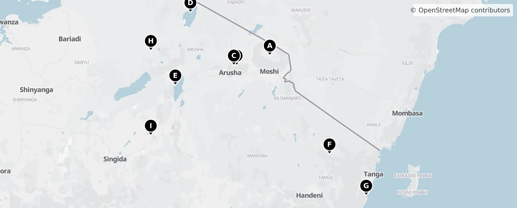 Map of Northern Zone