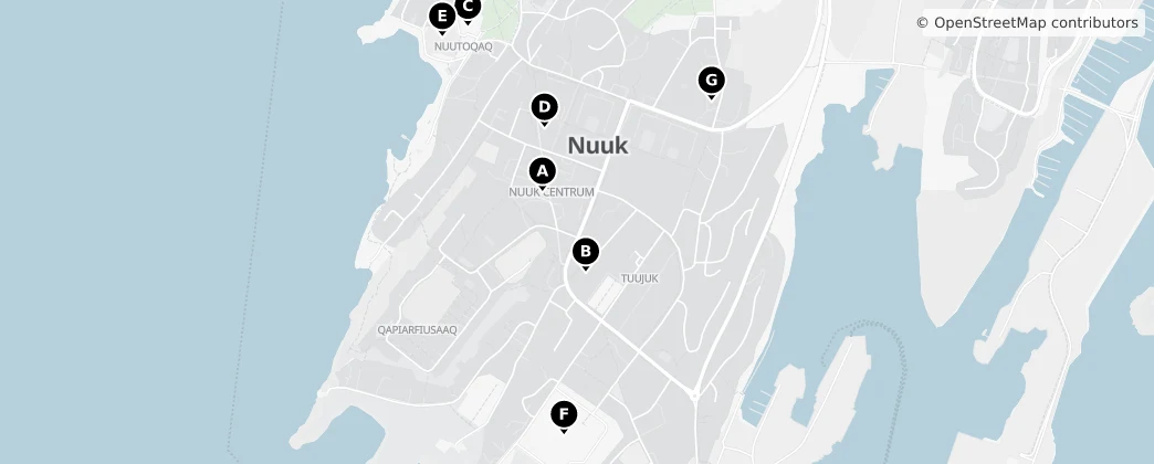 Map of Nuuk