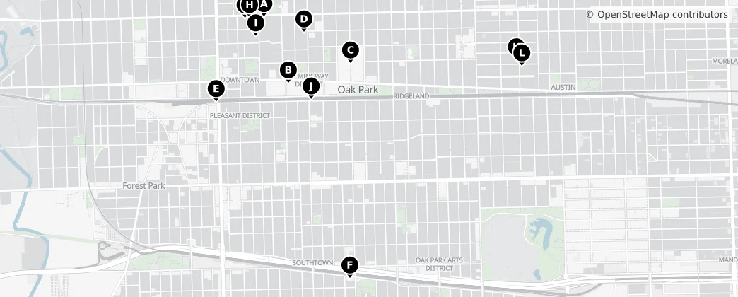 Map of Oak Park