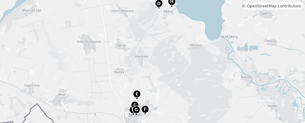 Map of Obszar Chronionego Krajobrazu Palava
