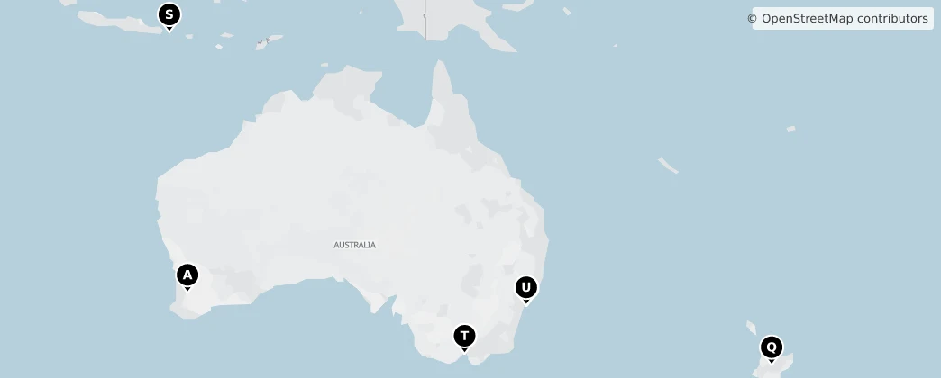 Map of Oceania
