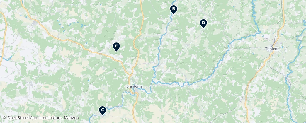 Map of Okręg Nontron