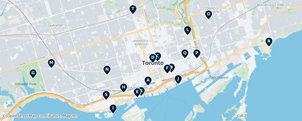 Map of Old Toronto