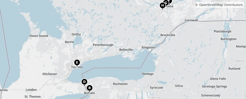 Map of Ontario